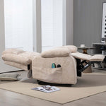 Power lift recliner KJ-8819 with massage remote and comfortable chenille fabric