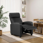 Manual Recliner chair in a modern living room, featuring adjustable reclining mechanism and sleek design.