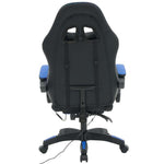 Rear view of Ergonomic RGB LED Gaming Chair showcasing its stylish design and adjustable features.