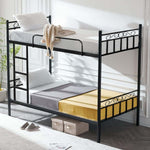 Twin Over Twin Metal Bunk Bed Frame – alternate product view