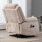 KJ-8819 power lift armchair with 8 massage points and lumbar heat