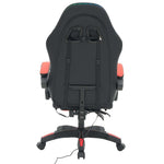 Back view of an Ergonomic RGB LED Gaming Chair featuring adjustable straps and a stylish design.