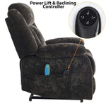 Electric power lift chair KJ-8819 with heated backrest and massage settings