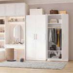 2 Door Wardrobe with Hanging Rail and Shelves – product image 4