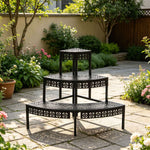 3-Tier Metal Plant Stand for Indoor and Outdoor Use – product image 7