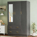 3 Door Wardrobe with Mirror and Drawers – product image 6