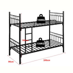 Twin Over Twin Metal Bunk Bed Frame – product image 5