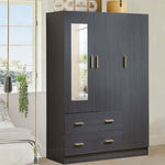 3 Door Wardrobe with Mirror and Drawers – alternate product view