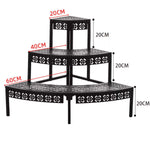 3-Tier Metal Plant Stand for Indoor and Outdoor Use – product image 6