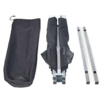Heavy-Duty Portable Folding Camping Stretcher components, including carrying bag and folding parts for easy transport.