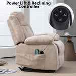 KJ-8819 recliner with remote-controlled lift, massage modes and lumbar heating