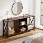 Wood TV stand for living room, office or hallway console use