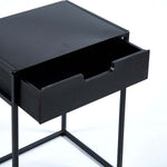 small bedroom side table with drawer for apartment and home office use