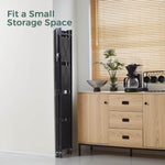 Mobile Kitchen Shelf designed to fit a small storage space, featuring a sleek ladder-style design.