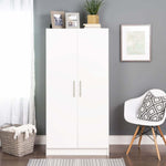 2 Door Wardrobe with Hanging Rail and Shelves – product image 7