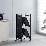 3-Tier Foldable Storage Trolley with Wheels – product image 8