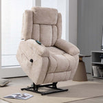 Power lift lounge chair with massage, lumbar heat and 150kg weight capacity