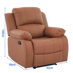 Dakota PU leather electric massage recliner chair product detail