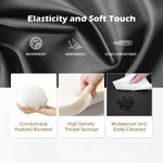Features of the Manual Recliner with elasticity, waterproof, skin-friendly, scratch resistance and comfortable padding.