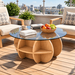Space saving coffee table set for apartment living room