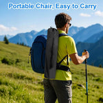 Heavy-Duty Folding Camping Chair with Cup Holder & Travel Bag, perfect for outdoor adventures.