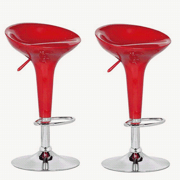 Set of 2 A01 black bar stools for kitchen1