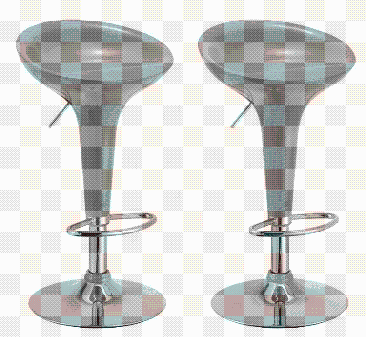 Set of 2 A01 black bar stools for kitchen7
