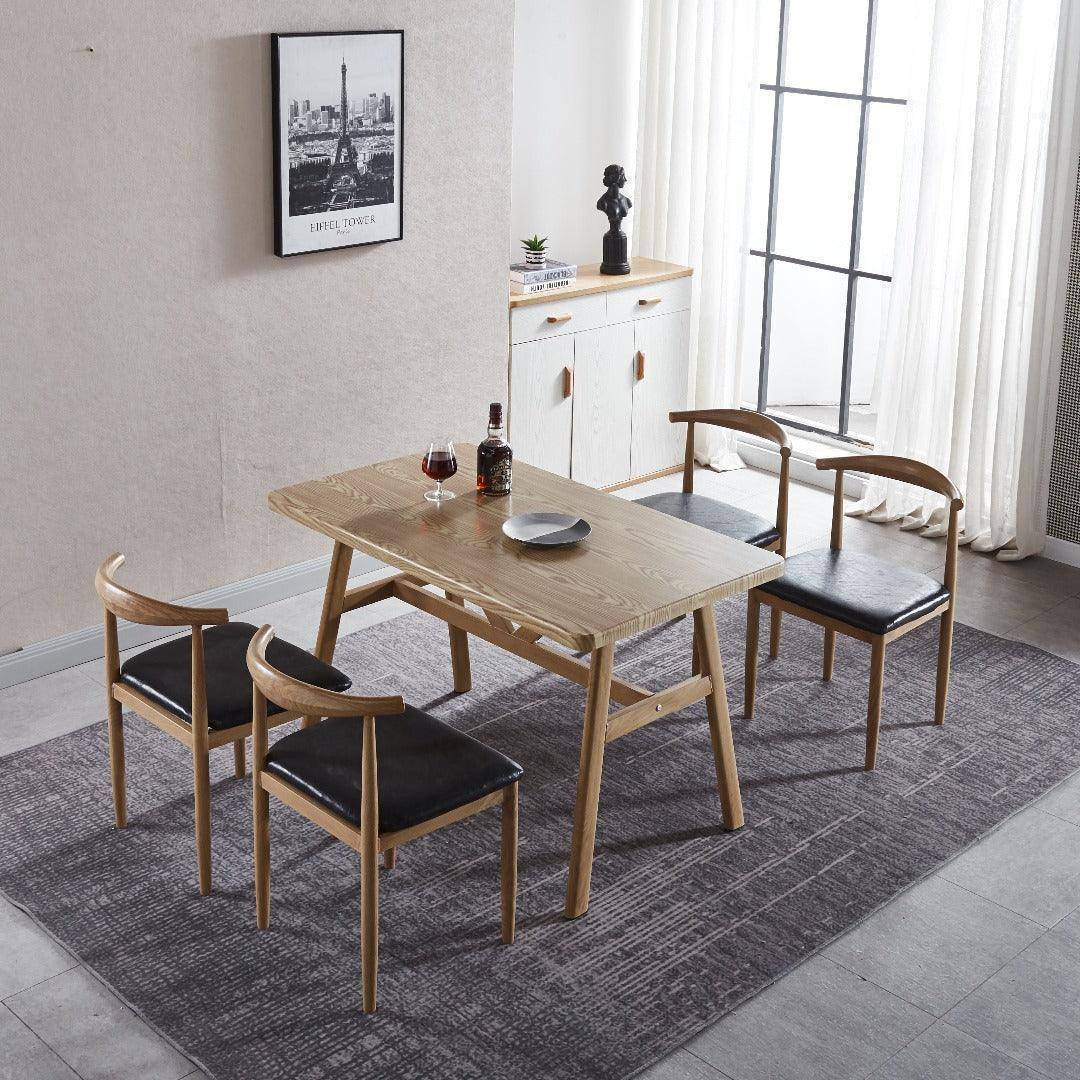 Elegant Walnut and Wood Dining Table DT-1273