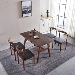 Elegant Walnut and Wood Dining Table DT-1272