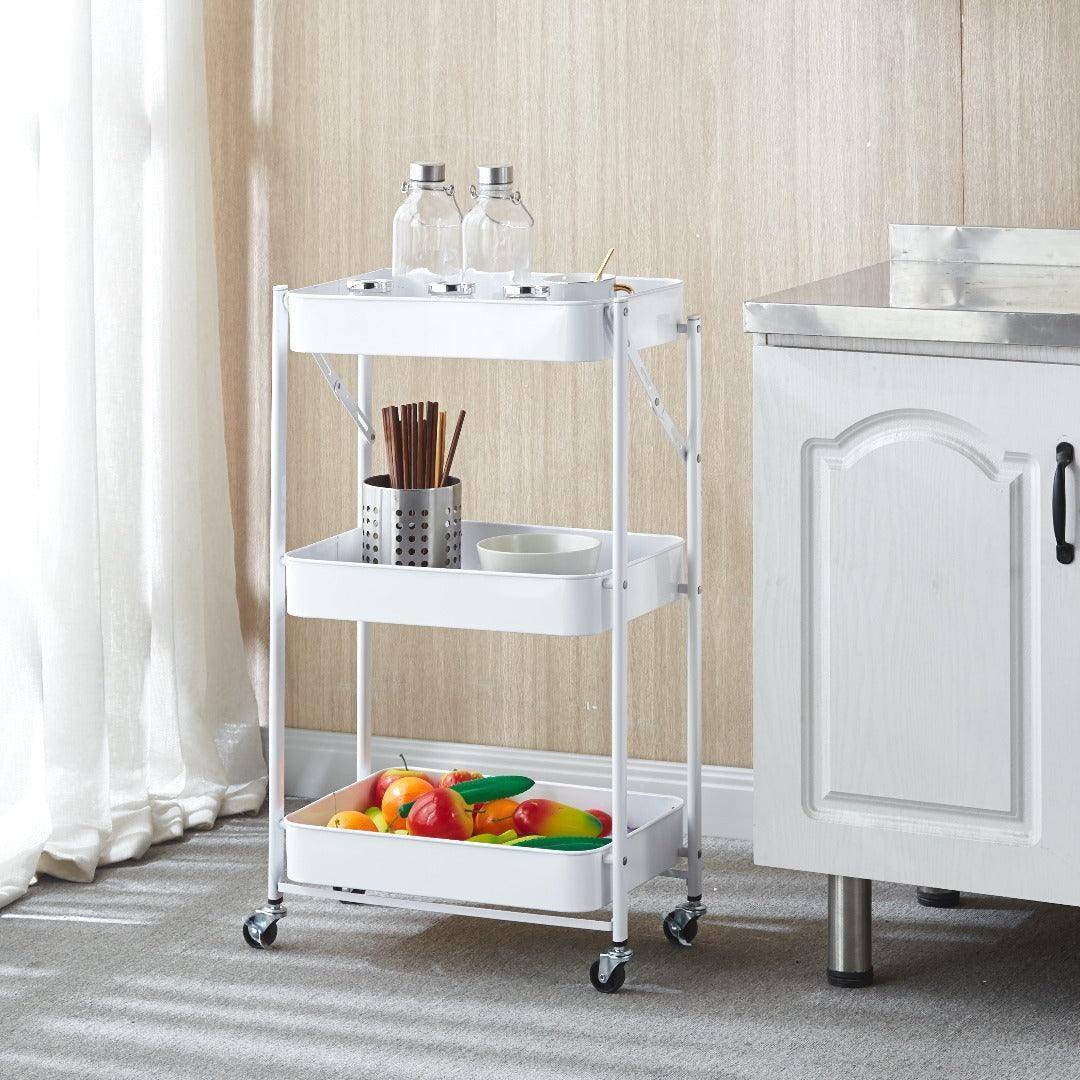 3-Tier Storage Cart SF-KJ6706 for organizing and decluttering spaces2