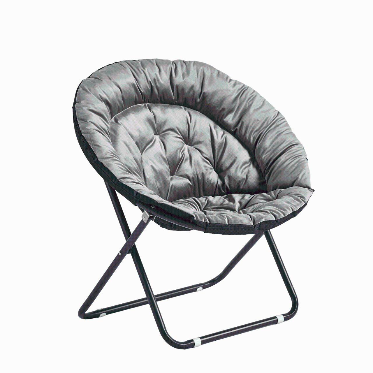 Luxurious Velvet Moon Chair - Elegant & Comfy Seating CR-0013