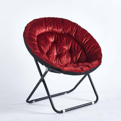 Luxurious Velvet Moon Chair - Elegant & Comfy Seating CR-0012