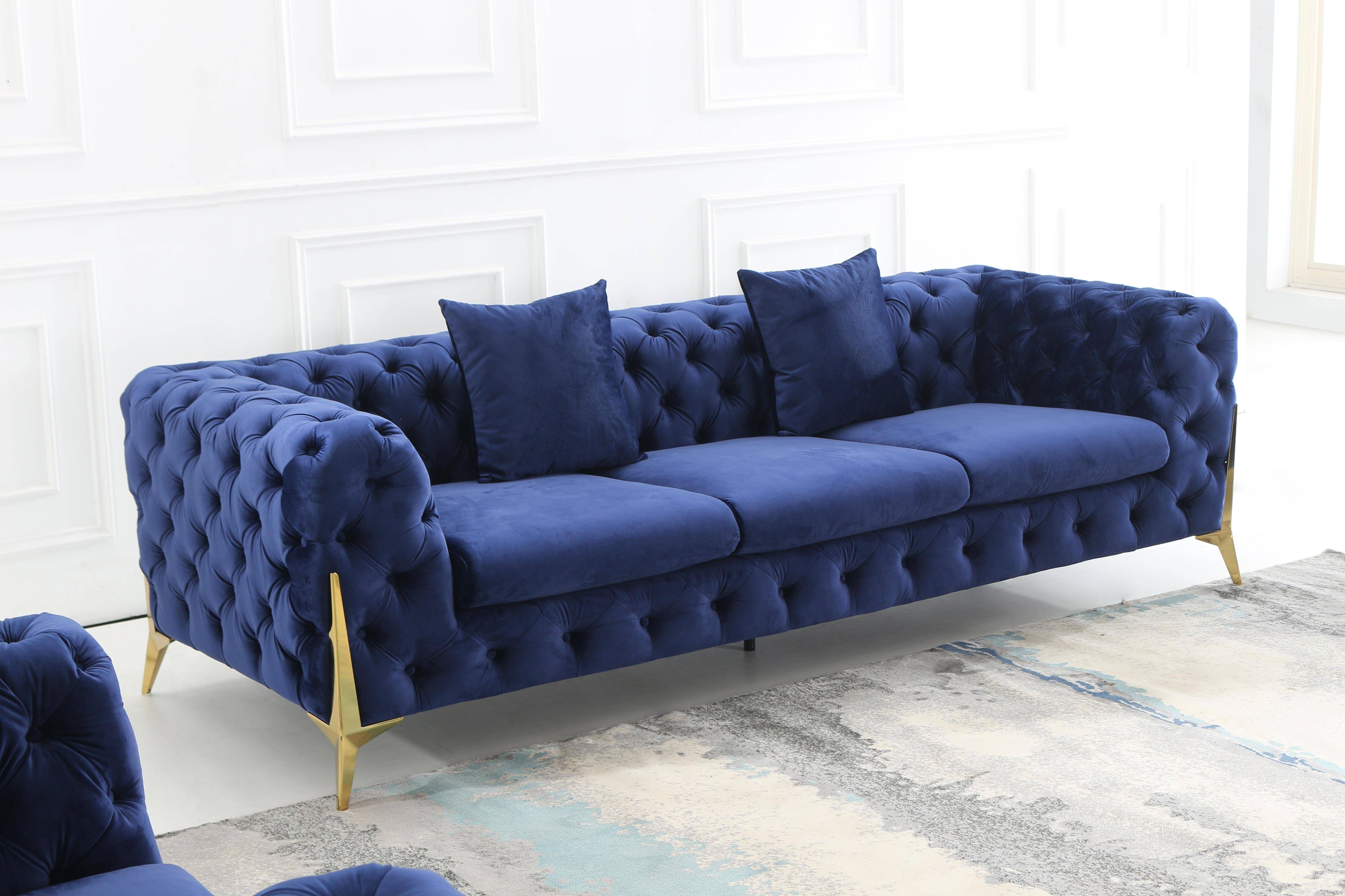 Velvet Deluxe Couches L8001 in elegant design0