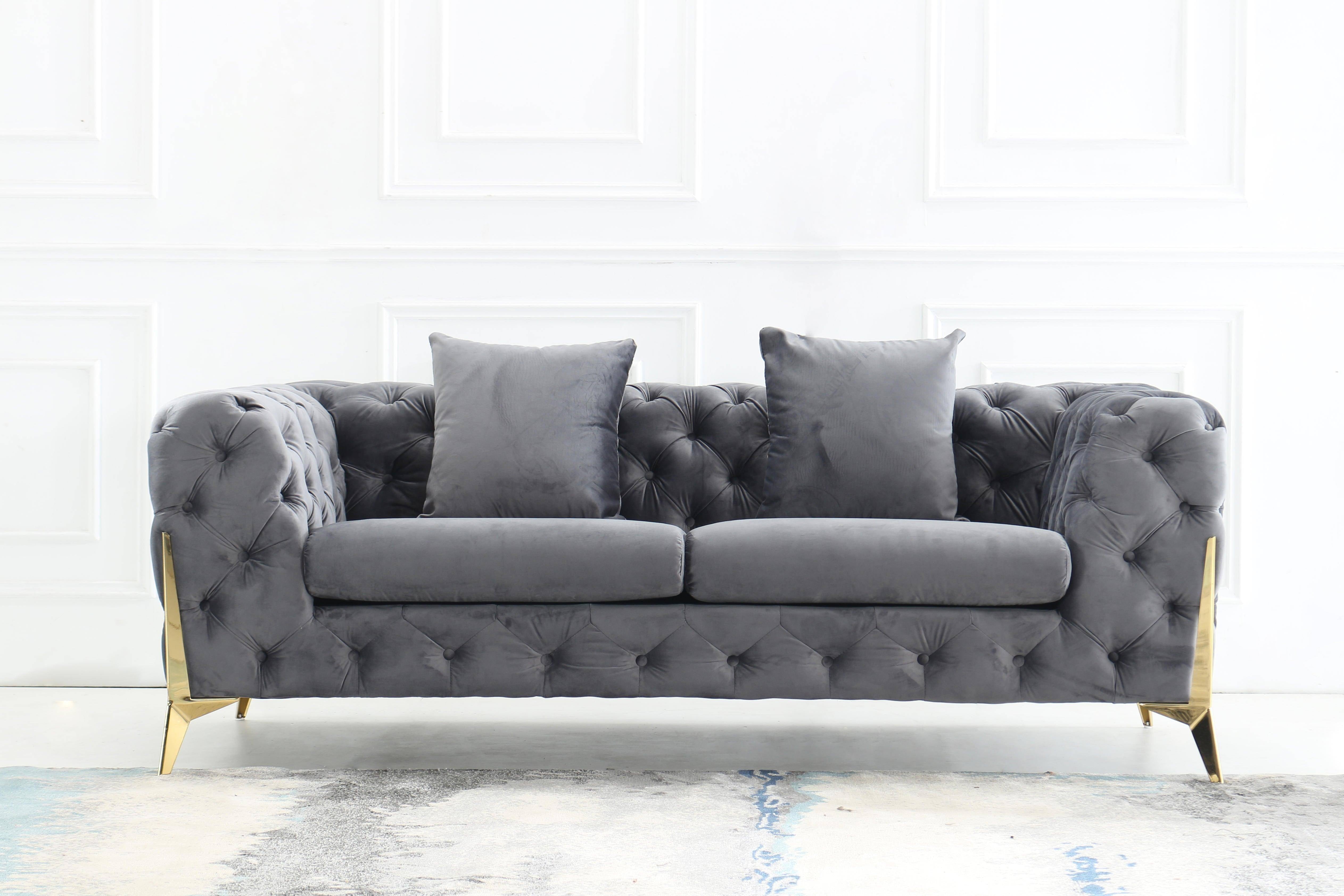 Velvet Deluxe Couches L8001 in elegant design1