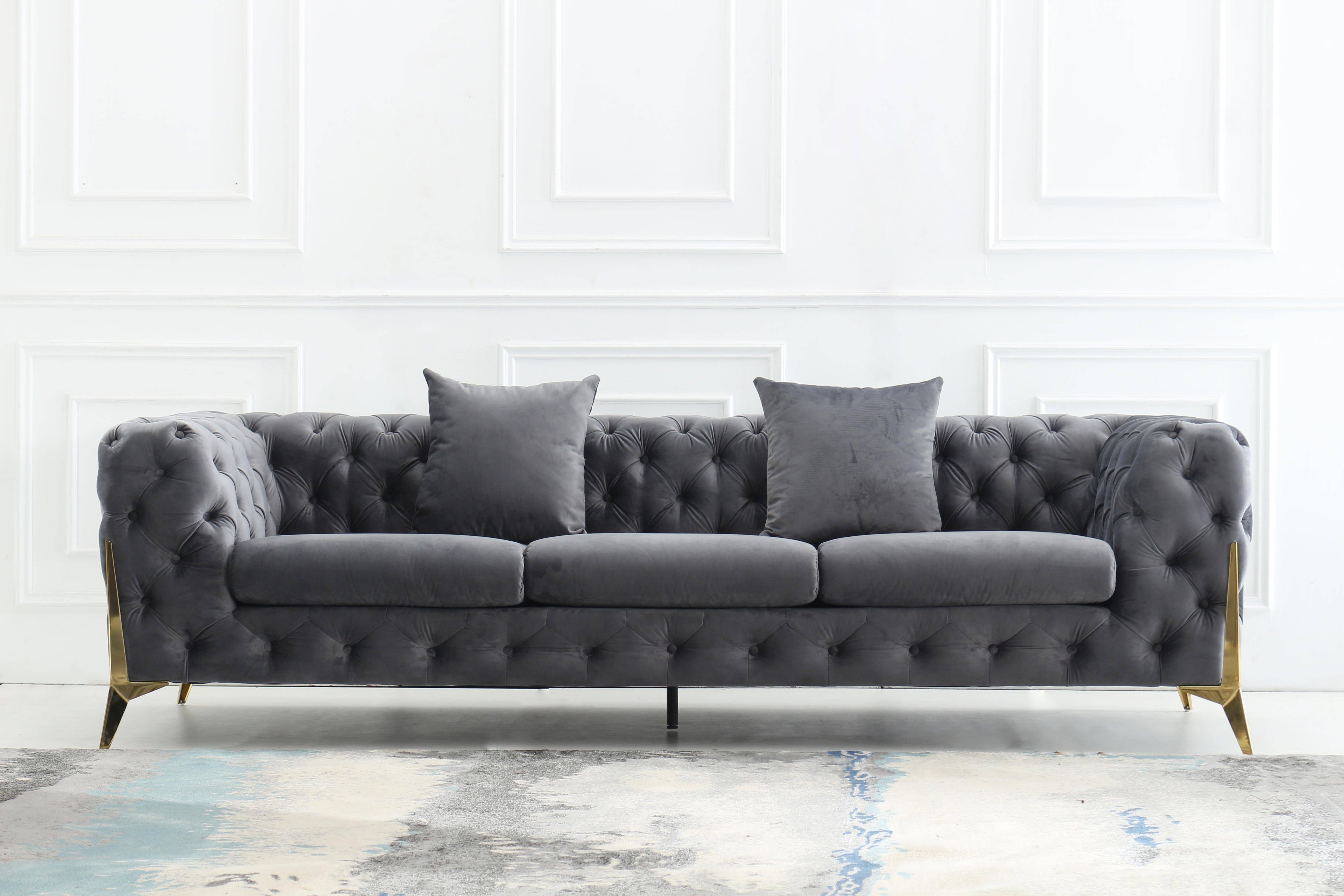 Velvet Deluxe Couches L8001 in elegant design4