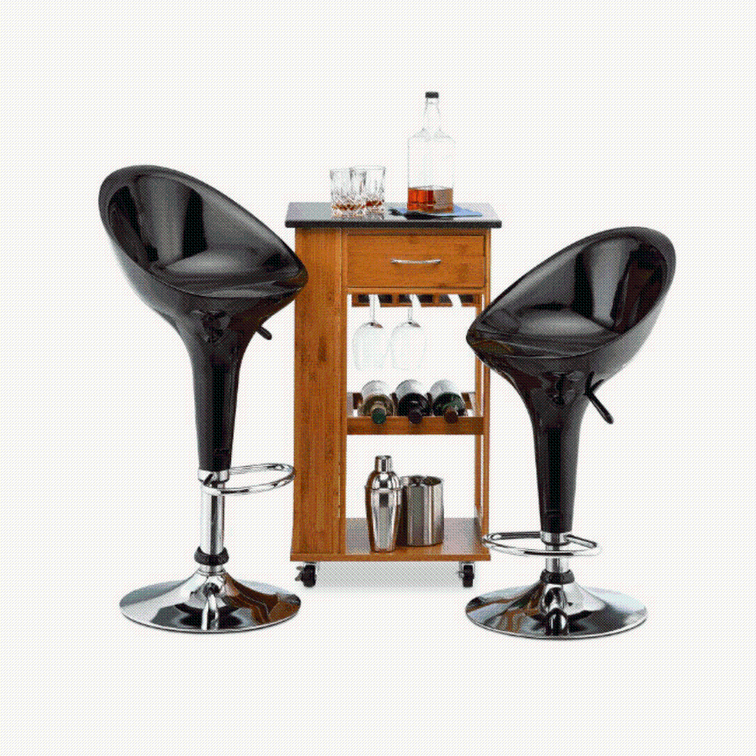 Acrylic Dome Bar Stool set of 2 in one box A051