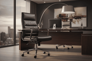 Black high back executive leather office chair for South African corporate office