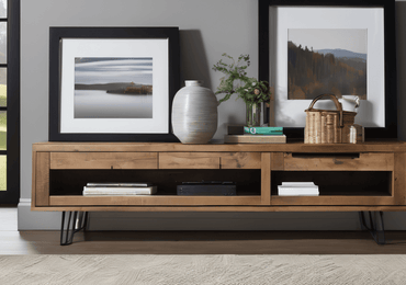Upgrade Your Wardrobe and Living Room: The Allure of Stamford's Rustic Wooden TV Stands