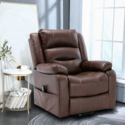 Medical recliner chair South Africa – Massage Recliner Chair with Power Lift & Heat in brown, styled in a modern South African living room