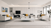 White Glossy Coffee Table Styling Ideas