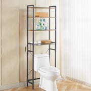 Over Toilet Bathroom Shelf with Storage Basket