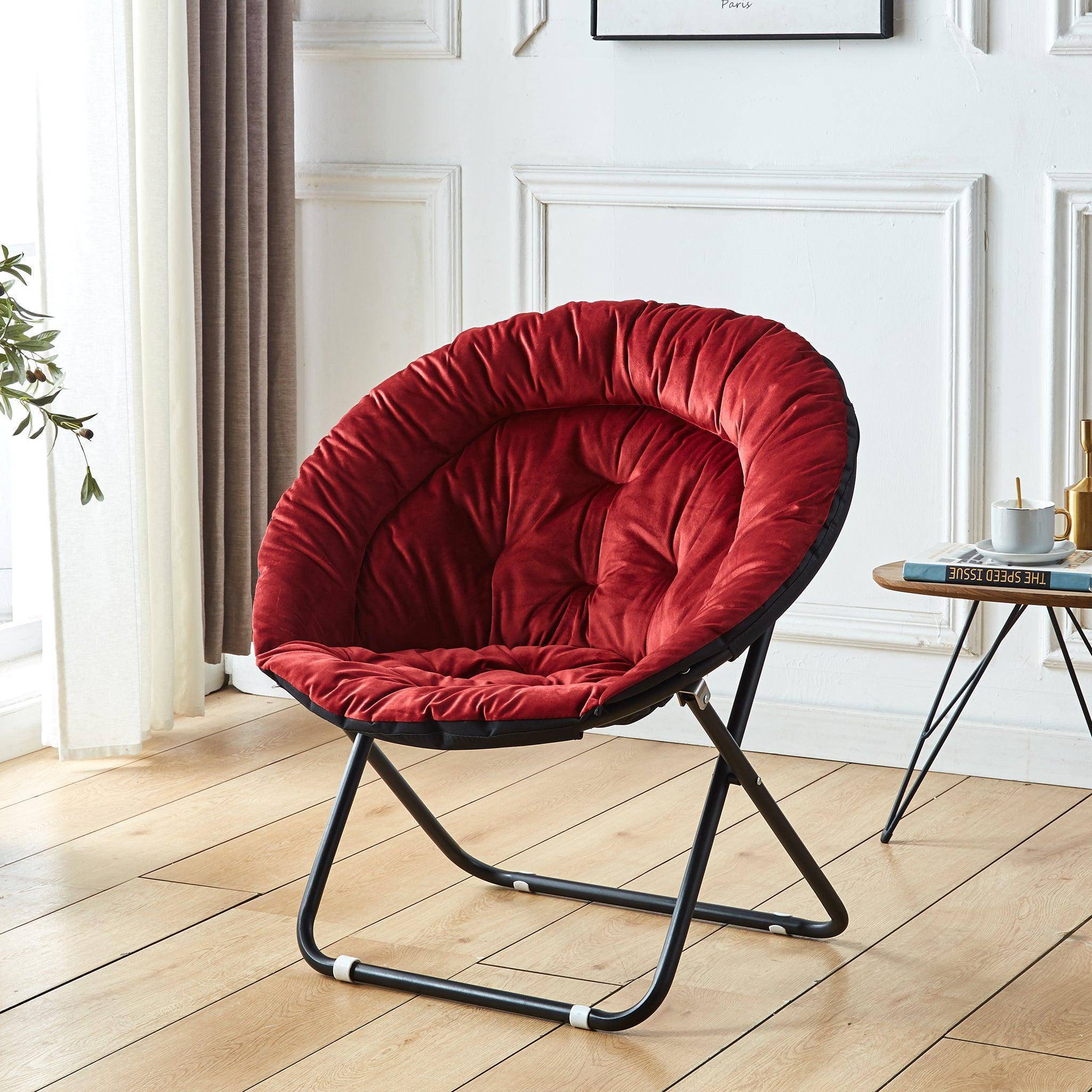 Portable Chair Folding Velvet Moon Chair CR-001