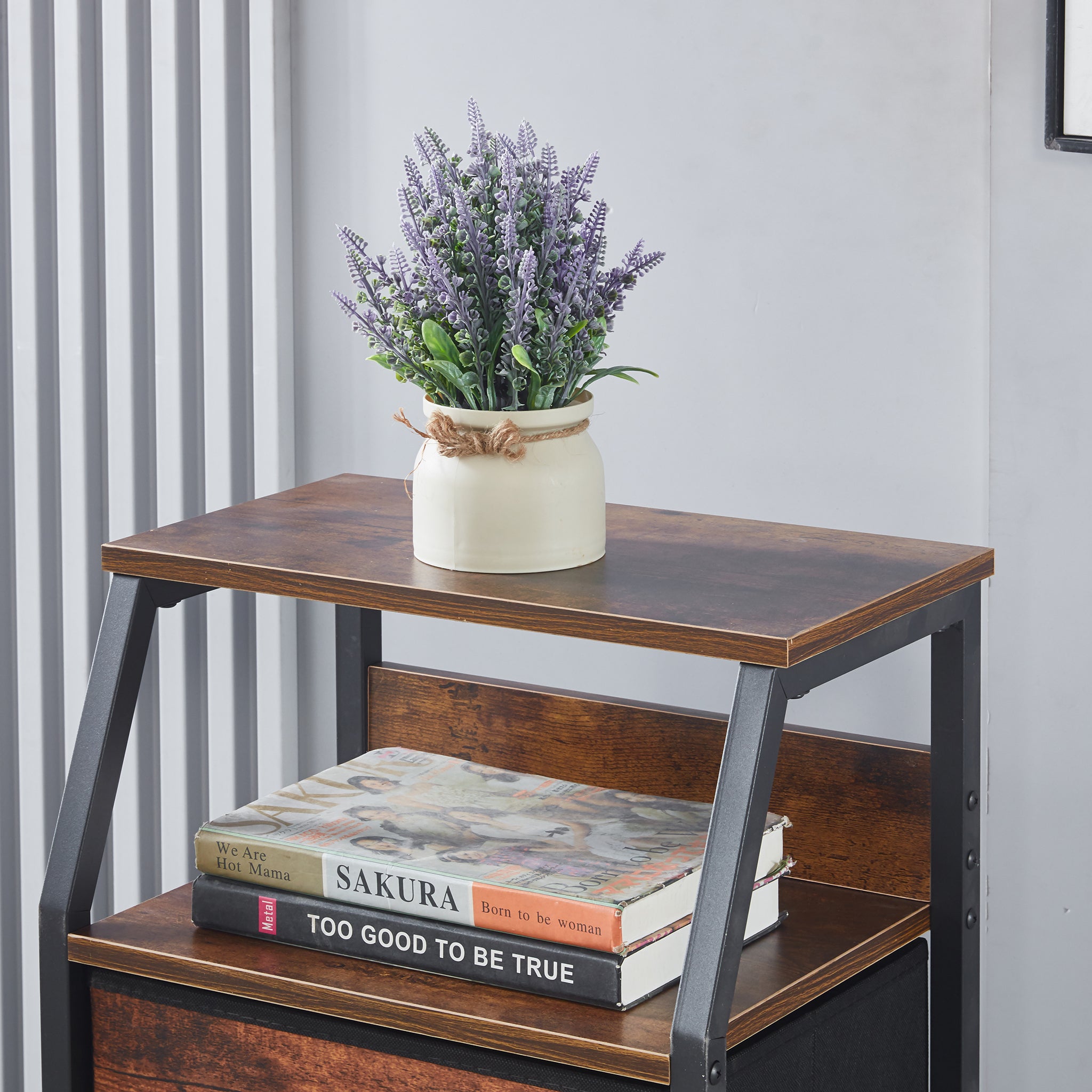 4 Drawers Storage Cabinet OT-120 Berlin Rustic