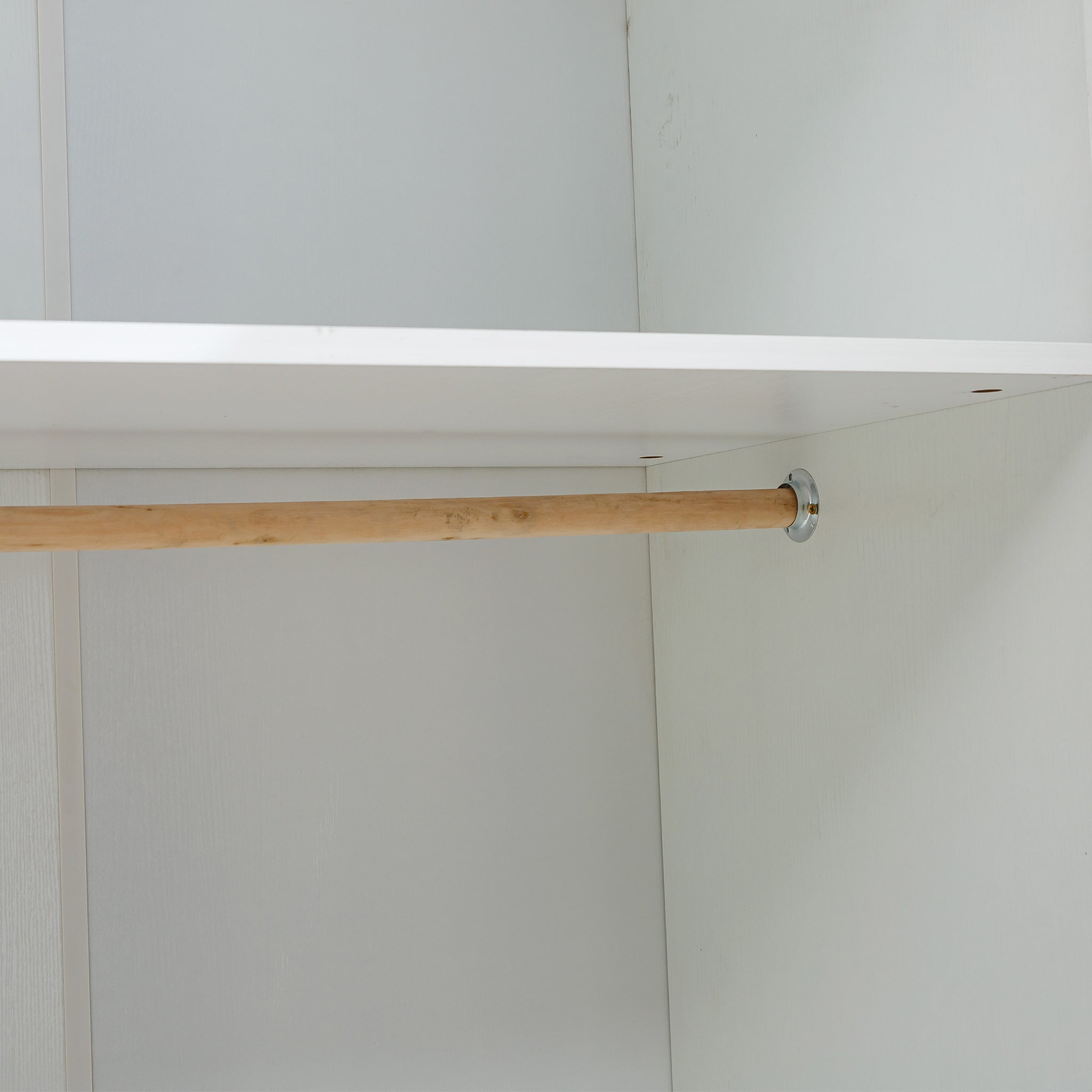 3 Door Wardrobe Clothes Closet WD-117 WHITE