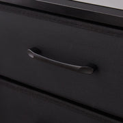 Bedside Table with Charging Station & LED Light