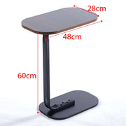Modern Two-Tone End Table OT-106 side view with dimensions 28cm x 48cm x 60cm showcasing its sleek design.