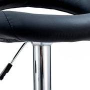 Round Chrome Base Kitchen Bar Stool CR-B067