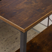 L-Shaped Desk with Power Outlets & Drawers