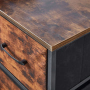 5 Drawer Storage Cabinet OT-118 Sturdy Wood Top & Steel Frame - ArtisanSA