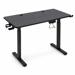 Electric Standing Desk black adjustable workstation with ergonomic design for modern professionals and gamers.